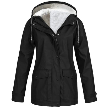 Women’s Hooded Sherpa-Lined Jacket