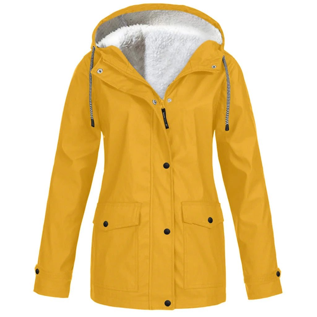 Women’s Hooded Sherpa-Lined Jacket