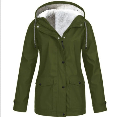 Women’s Hooded Sherpa-Lined Jacket