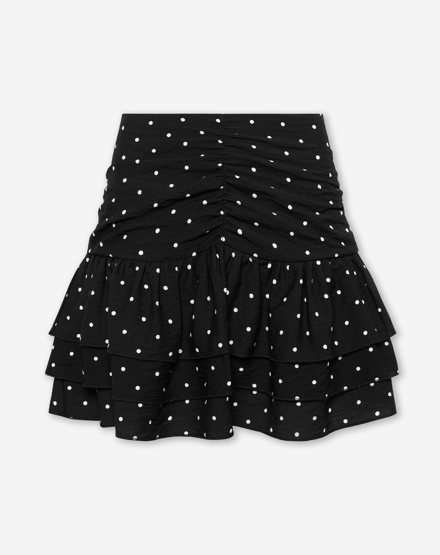 Women's Small Polka Dot Mini Skirt Black