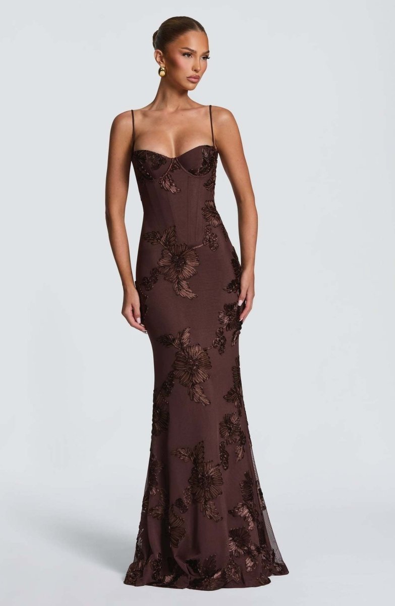 Women's Lace Bodycon Maxi Dress
