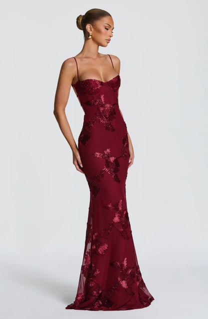 Women's Lace Bodycon Maxi Dress