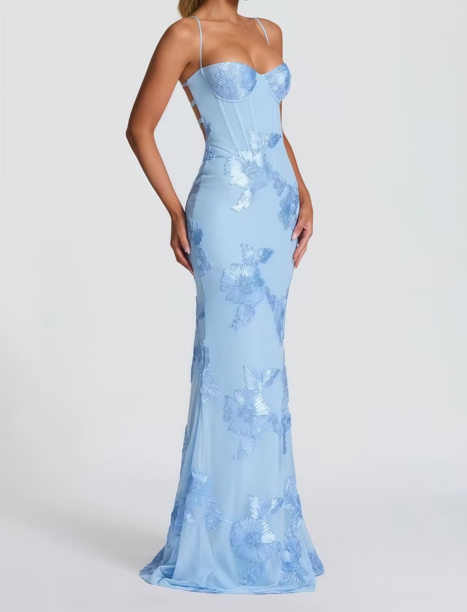 Women's Lace Bodycon Maxi Dress