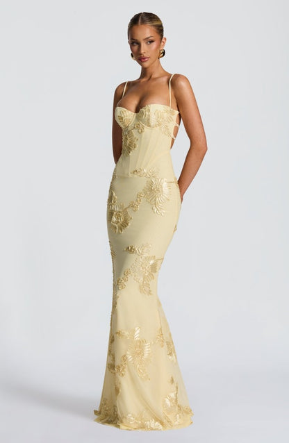Women's Lace Bodycon Maxi Dress