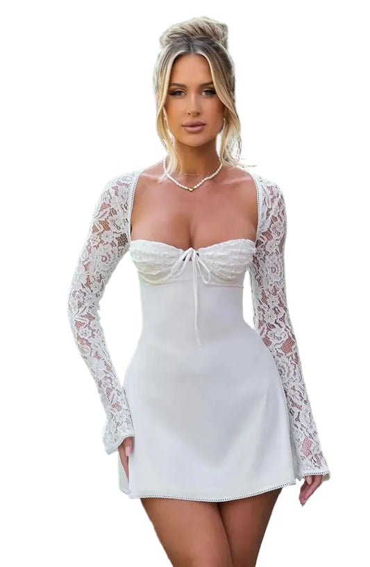 Women’s Lace Sleeve Mini Dress