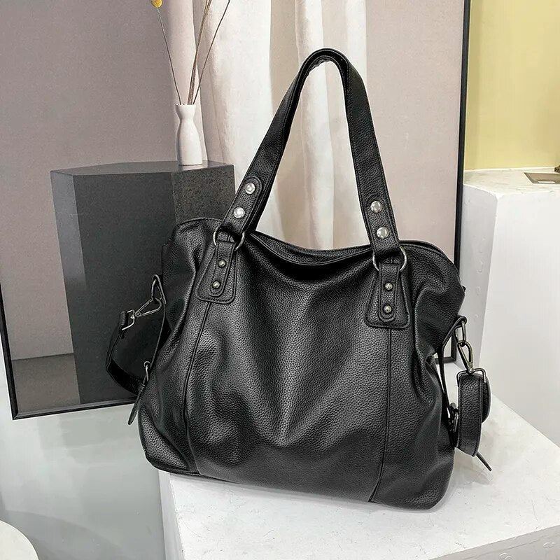 Women's Large Soft Leather Tote Bag