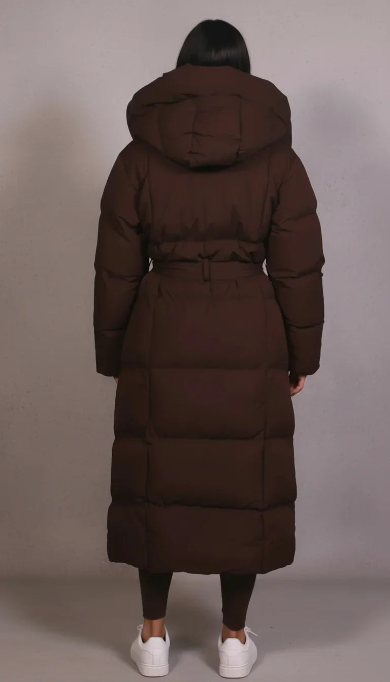 Women’s Long Padded Hooded Winter Coat