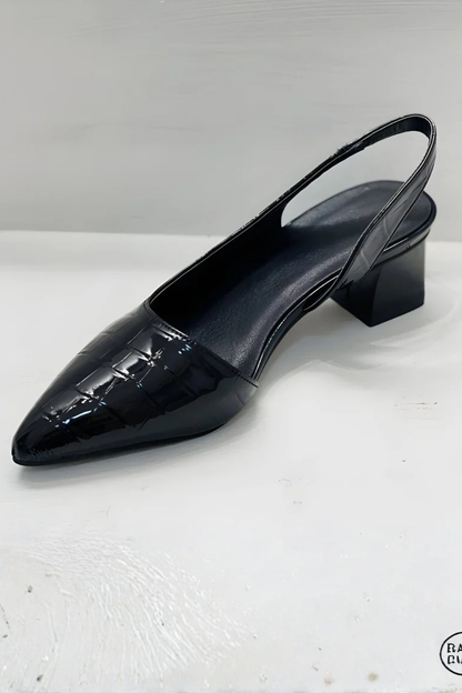Women's Low Heel Slingback Pointed Toe Pumps