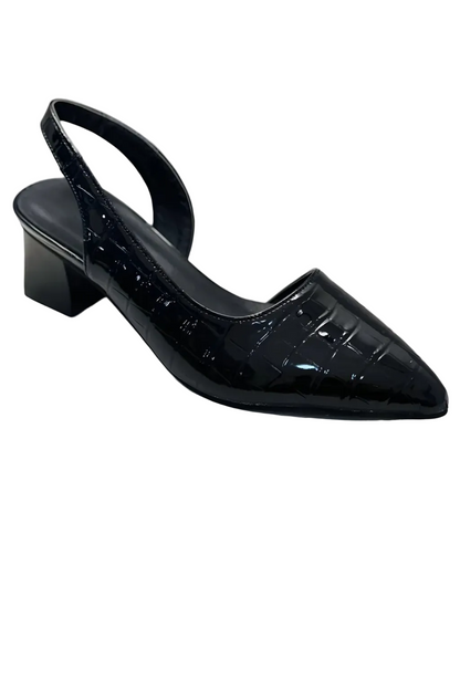 Women's Low Heel Slingback Pointed Toe Pumps