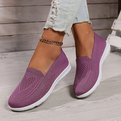 Women's Low-Top Slip-On Sneakers with Textured Finish