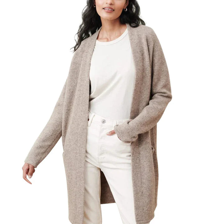 Women’s Minimalist Longline Knit Cardigan