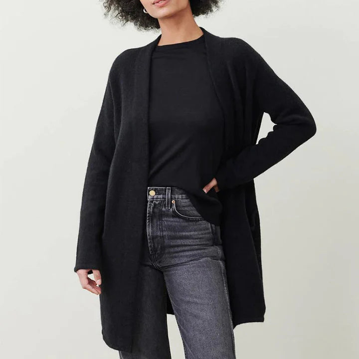 Women’s Minimalist Longline Knit Cardigan