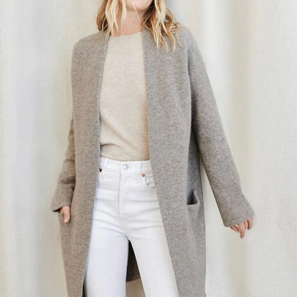 Women’s Minimalist Longline Knit Cardigan