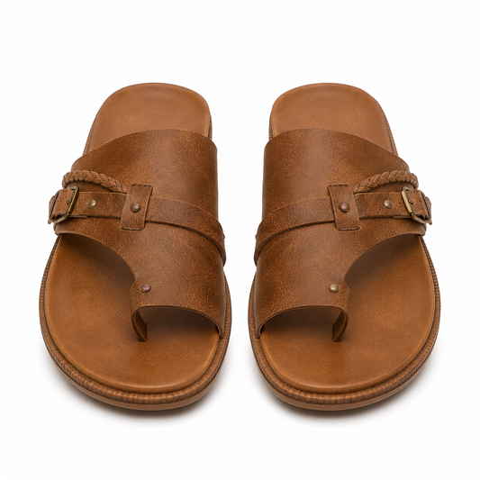 Women's Minimalist Slip-On Flat Sandals