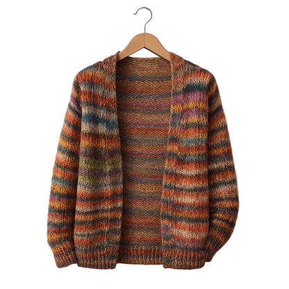 Women’s Multi-Color Open-Front Knit Cardigan