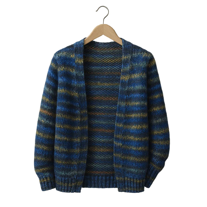 Women’s Multi-Color Open-Front Knit Cardigan