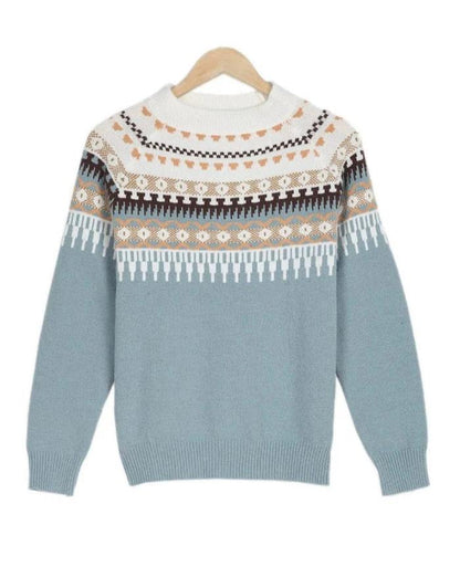 Women’s Nordic Pattern Knit Sweater