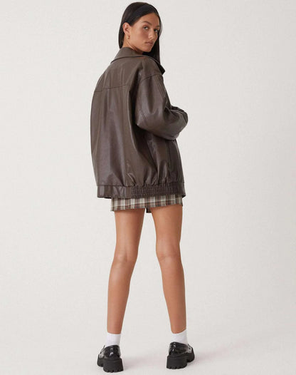 Women’s Oversized Jacket with Zipper