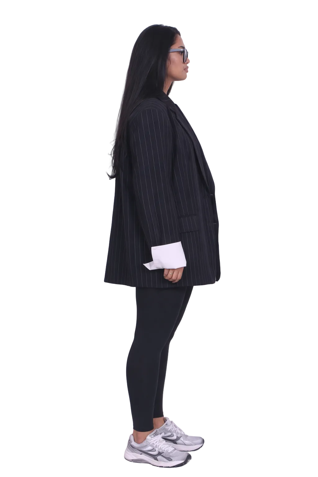 Women’s Oversized Pinstripe Blazer