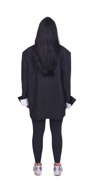 Women’s Oversized Pinstripe Blazer