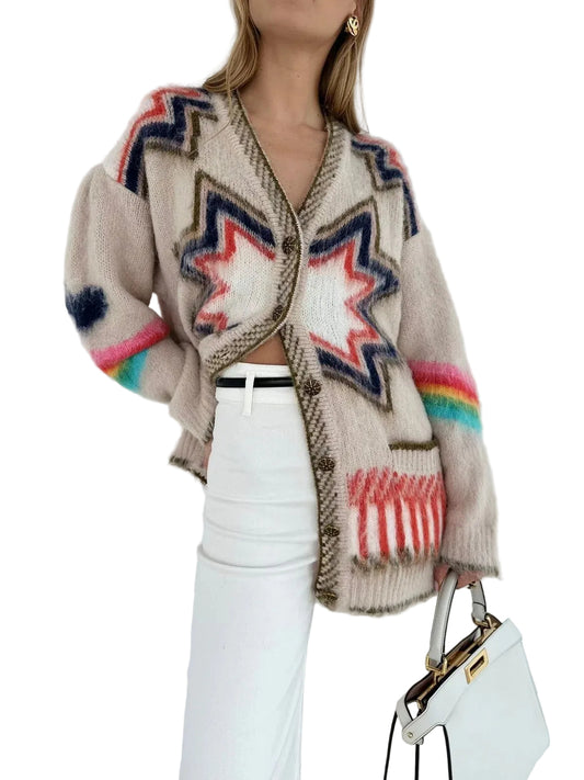 Women’s Patterned Knit Cardigan