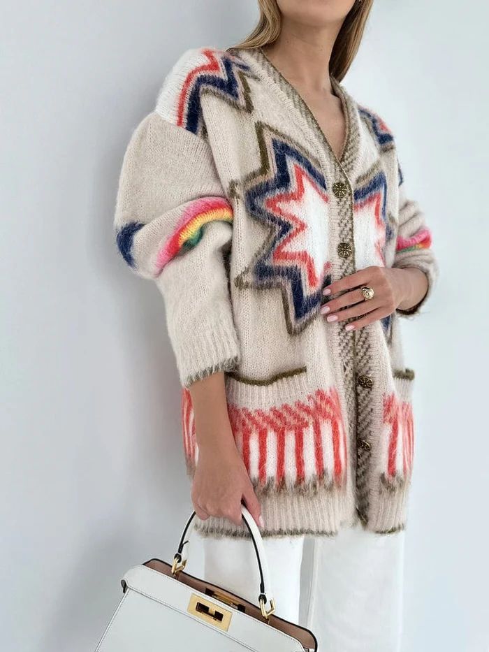 Women’s Patterned Knit Cardigan