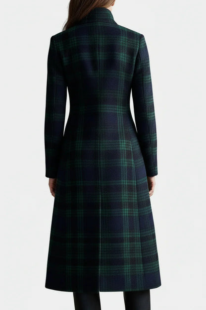 Women’s Plaid Longline Coat