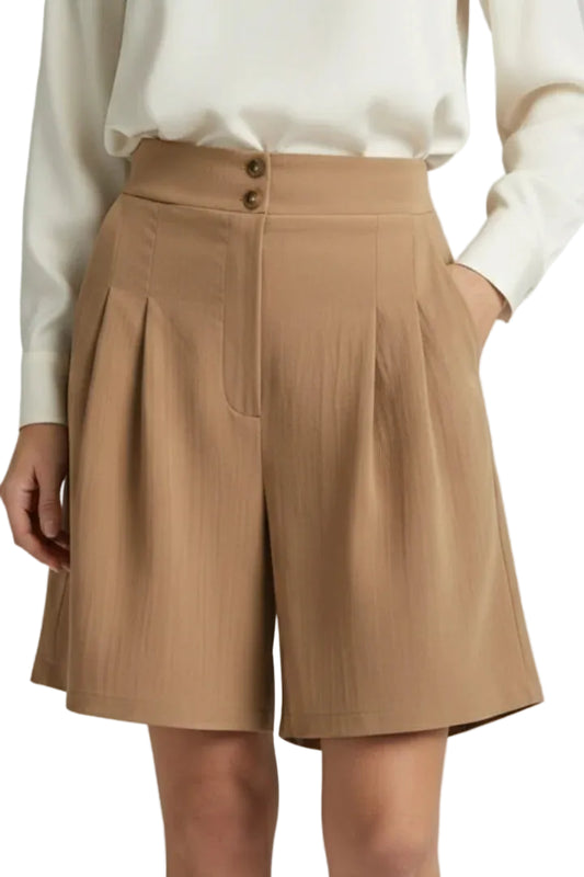 Women’s Pleated Wide Leg Shorts