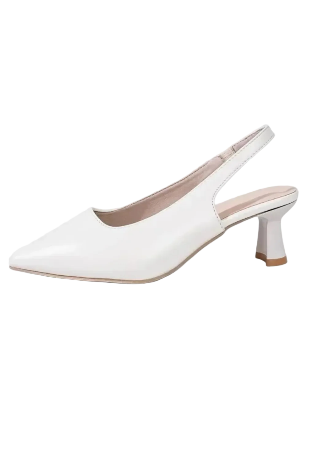 Women's Pointed Toe Slingback Kitten Heels
