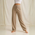 Women’s Relaxed Knit Trousers with Drawstring Waist