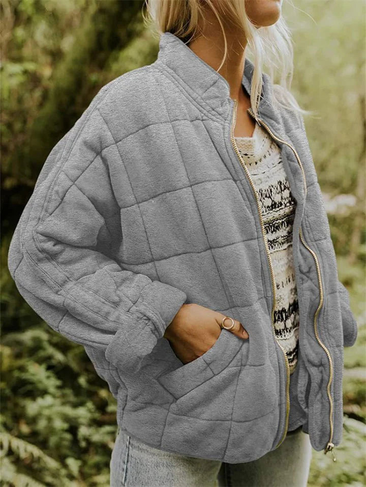 Women’s Relaxed Quilted Zip Jacket