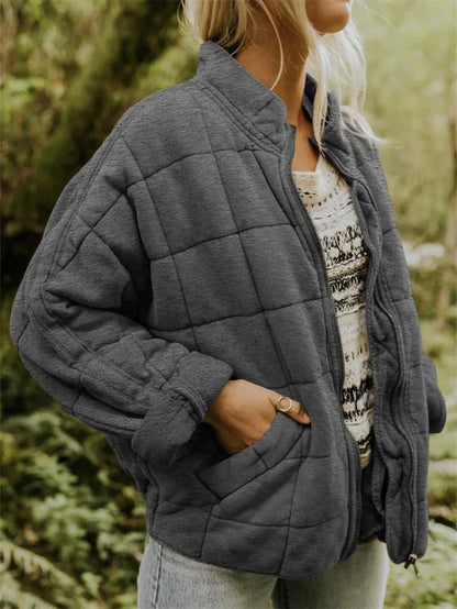 Women’s Relaxed Quilted Zip Jacket