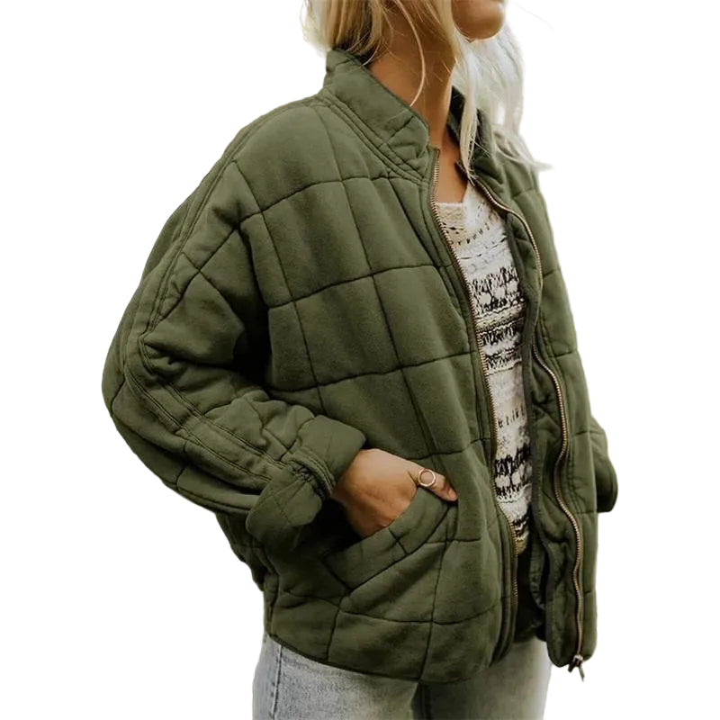 Women’s Relaxed Quilted Zip Jacket
