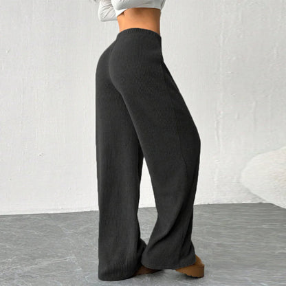Women’s Ribbed Knit Wide Leg Pants