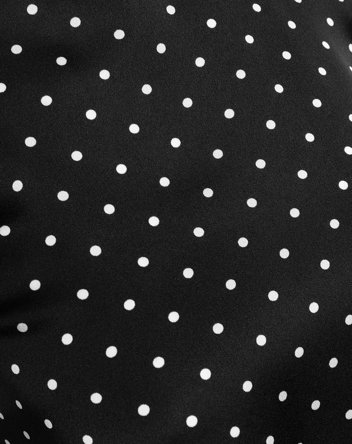 Women's Satin Polka Dot Halter Top Black