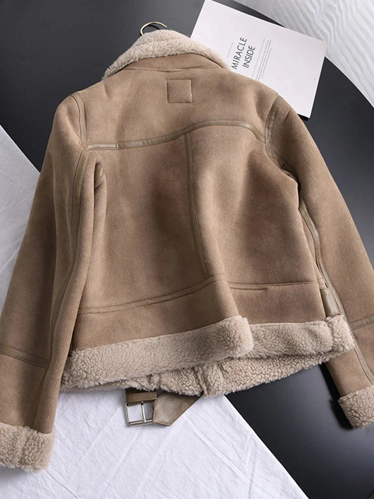 Women’s Shearling Aviator Jacket