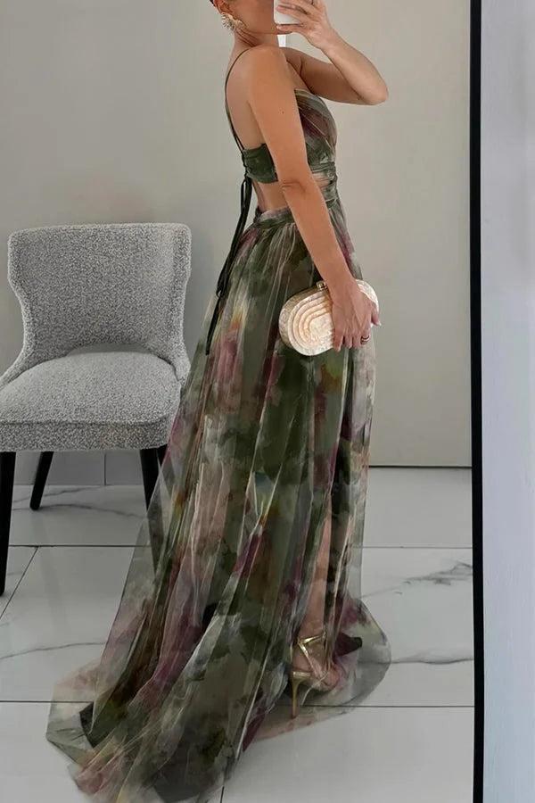 Women’s Sheer Wrap Maxi Dress