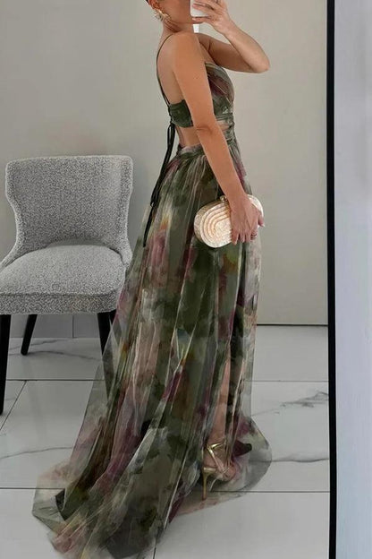 Women’s Sheer Wrap Maxi Dress