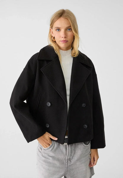 Women’s Short Wool-Blend Cardigan Jacket