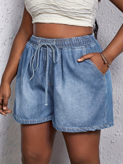 Women's High Waist Shorts with Ruched Waistband