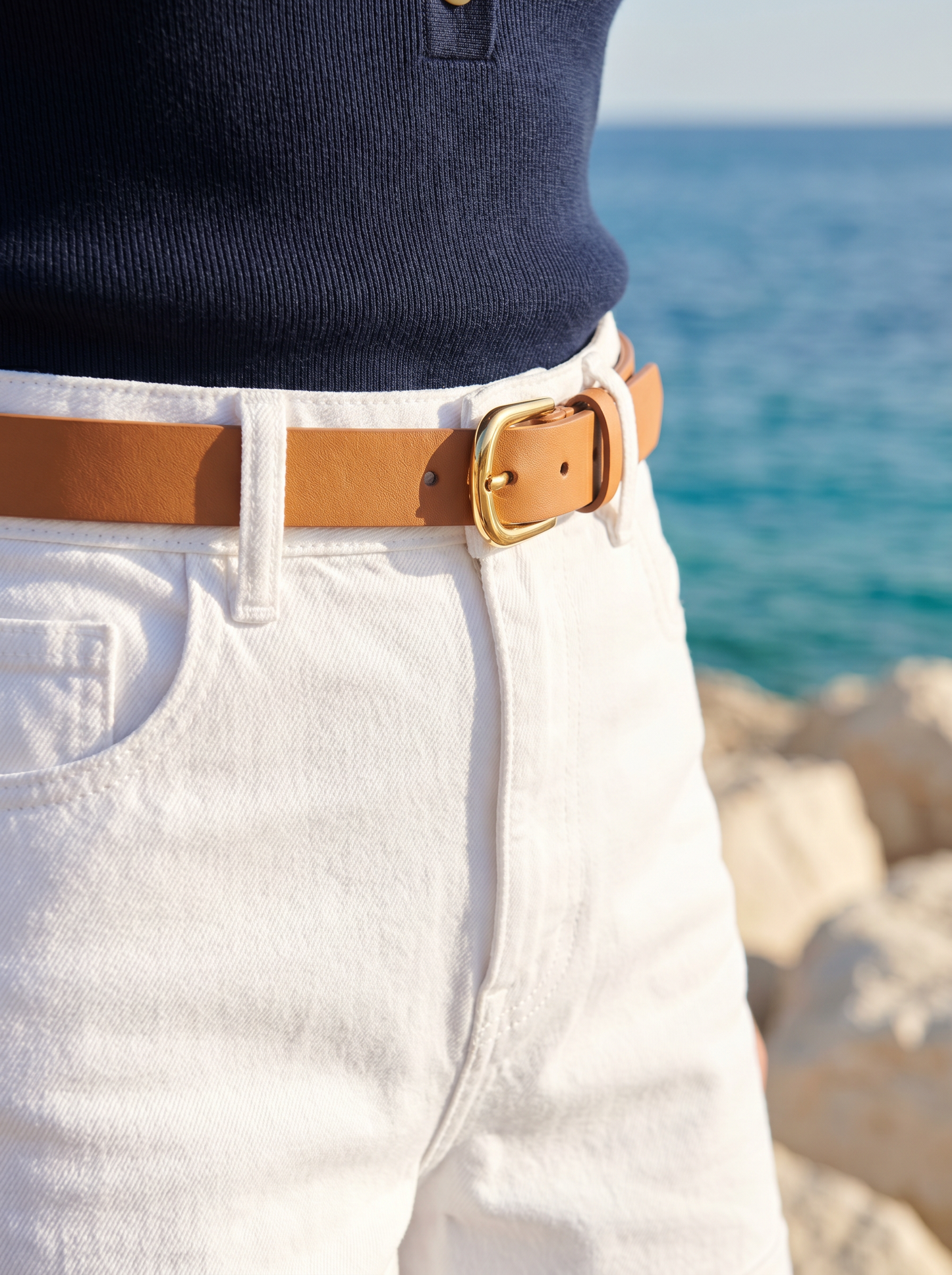 Women's High Waist Denim Shorts