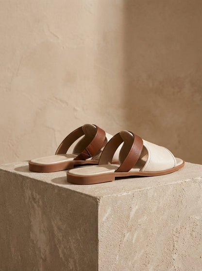 Women's Solid Colour Slip-On Lightweight Slides