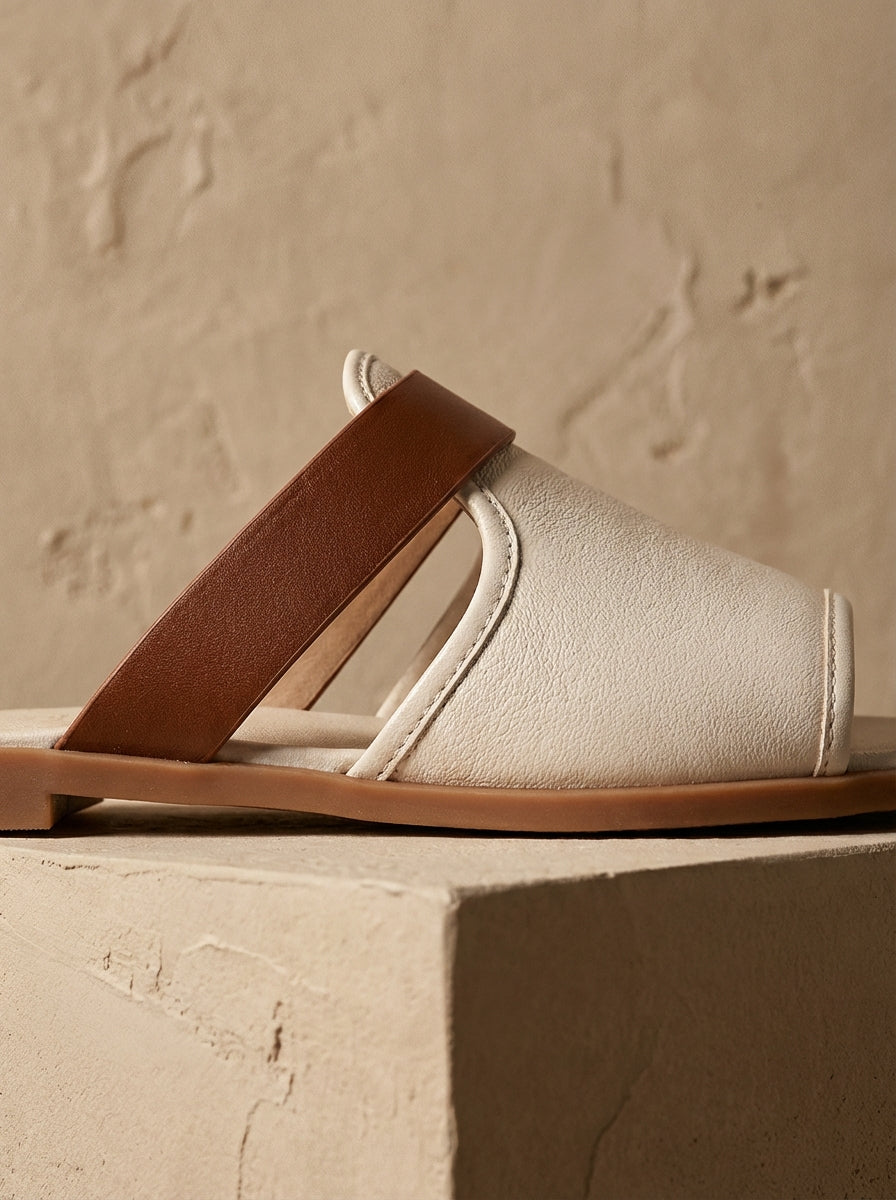 Women's Solid Colour Slip-On Lightweight Slides