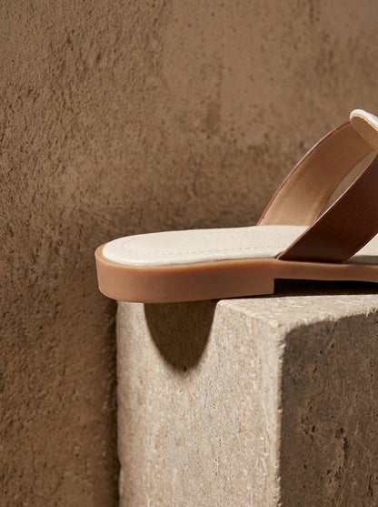 Women's Solid Colour Slip-On Lightweight Slides