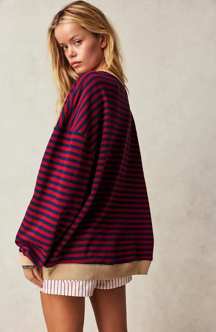 Women’s Striped Oversized Sweater