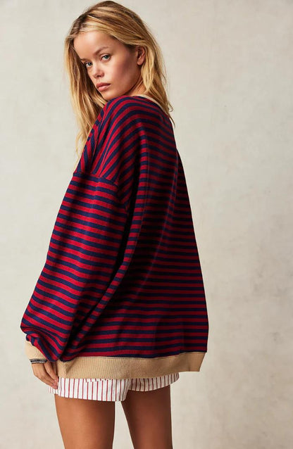 Women’s Striped Oversized Sweater