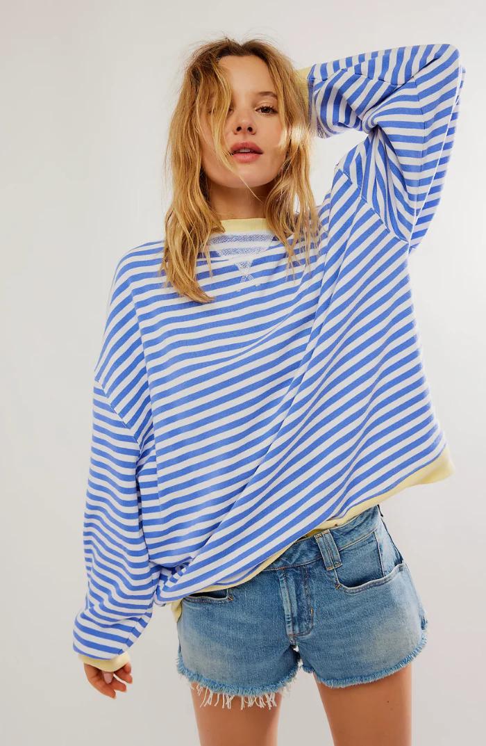 Women’s Striped Oversized Sweater