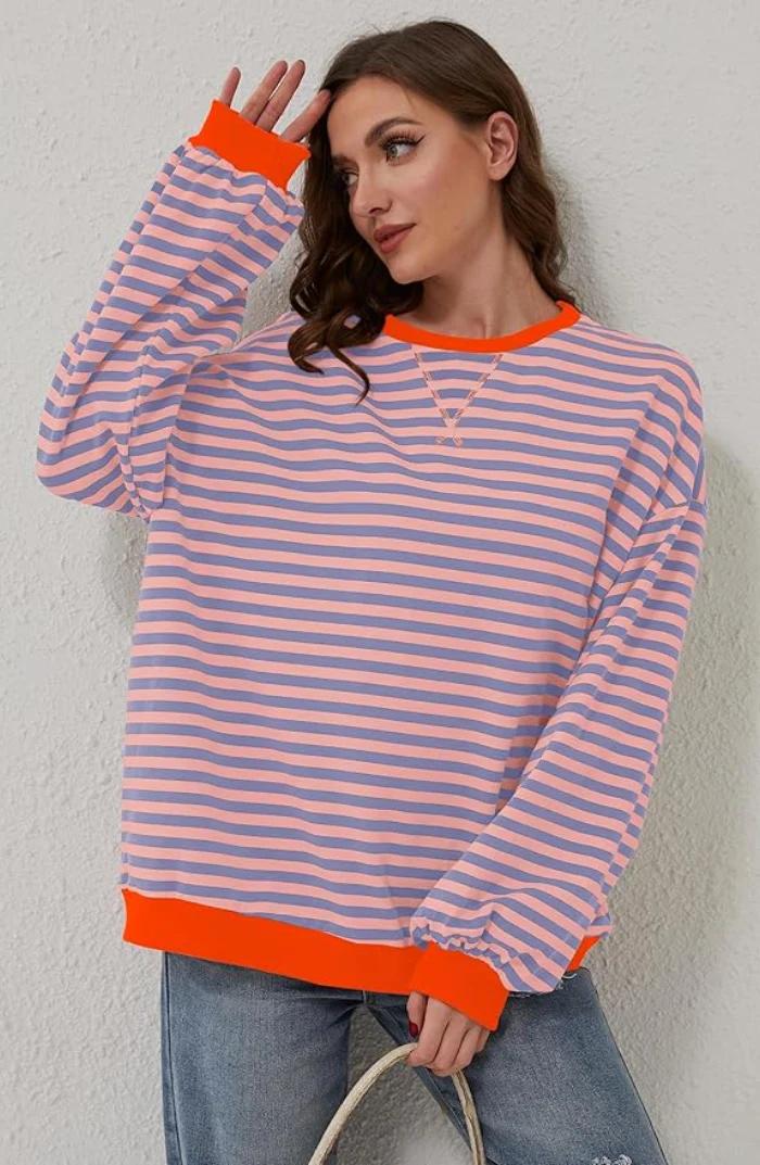 Women’s Striped Oversized Sweater
