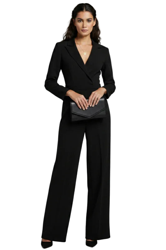 Women’s Tailored Wrap Front Jumpsuit