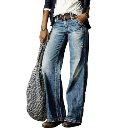Women’s Vintage Wide-Leg Denim Jeans